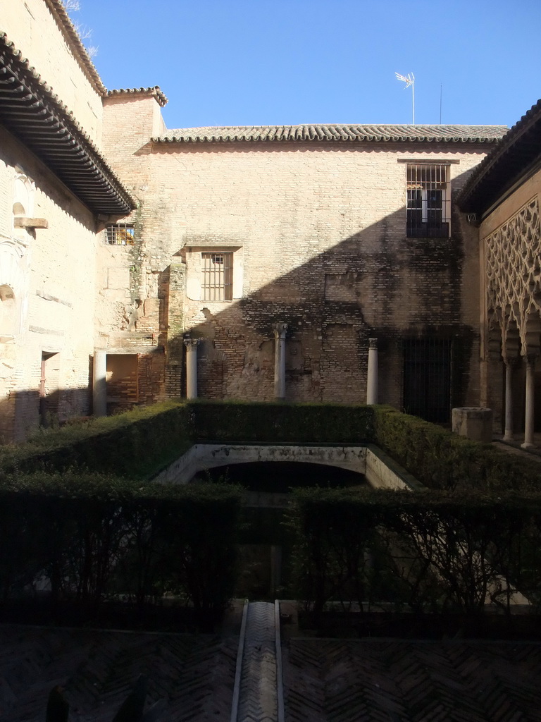 The Patio del Yeso courtyard at the Alcázar of Seville
