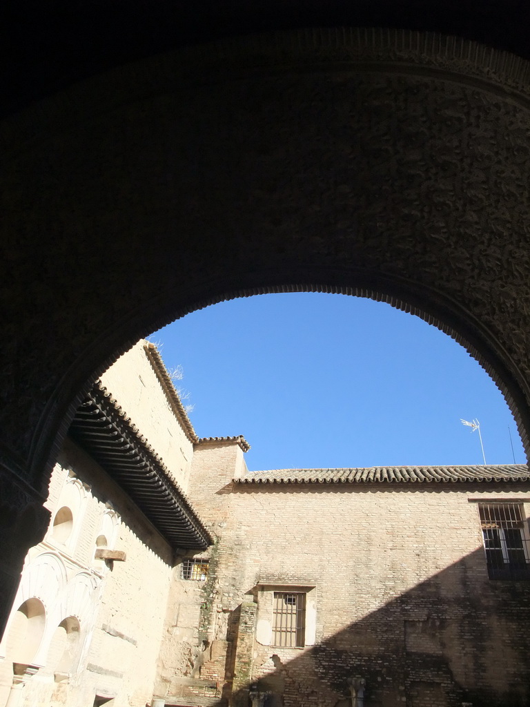 Gate from the Sala de Justicia room to the Patio del Yeso courtyard at the Alcázar of Seville