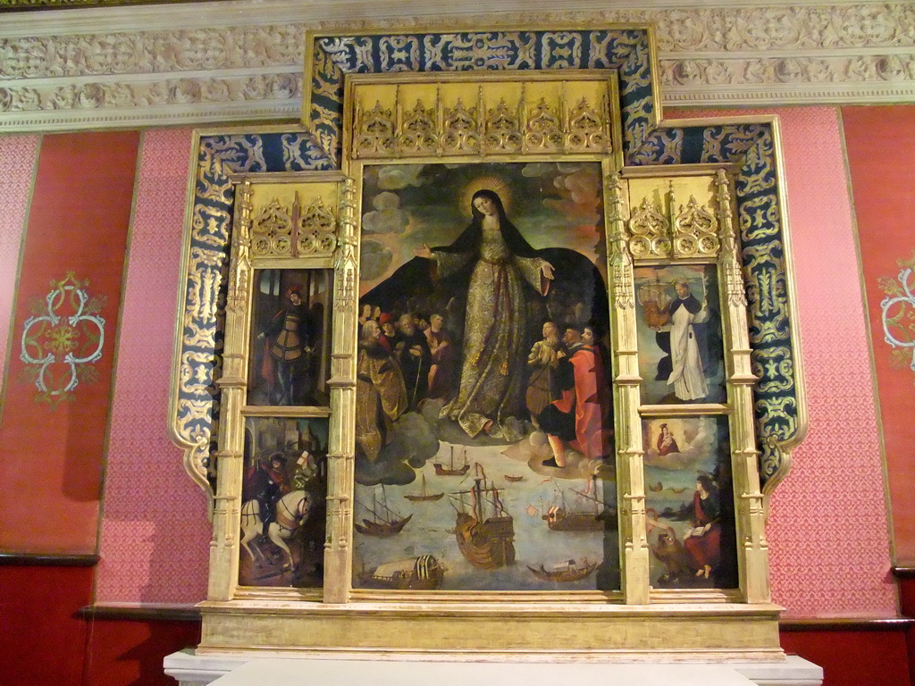 Painting in the Sala de Audiencias room at the Alcázar of Seville