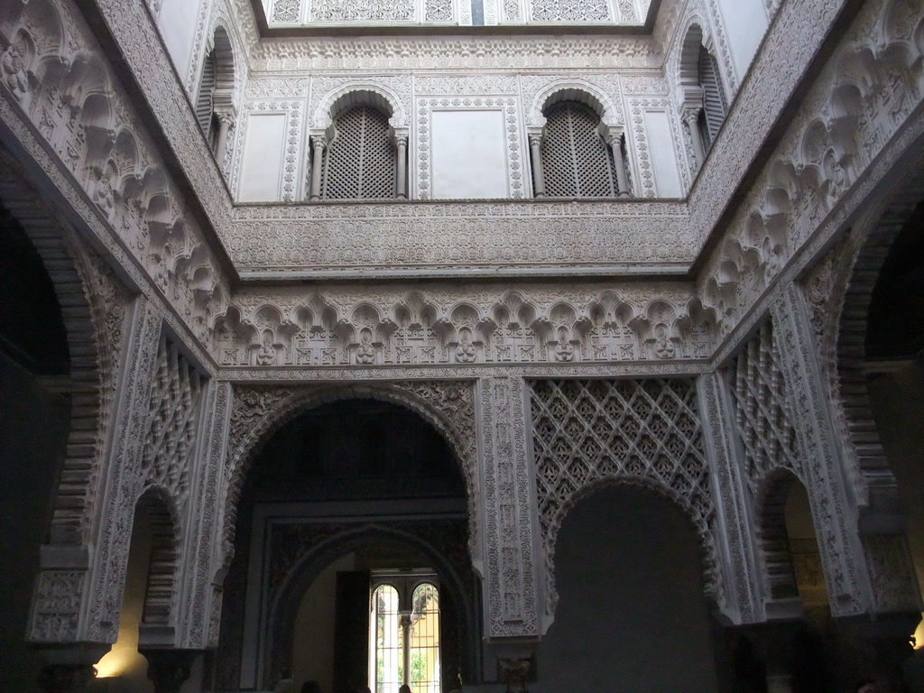 The Patio de las Muñecas courtyard at the Palace of King Peter I at the Alcázar of Seville