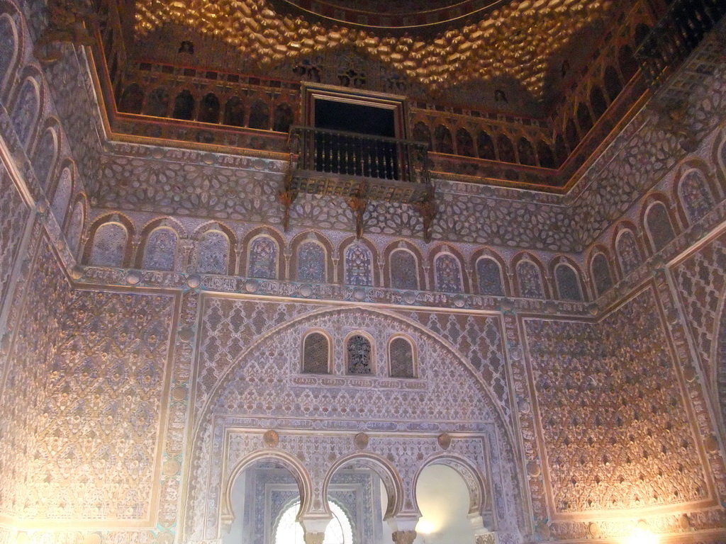 The Salón de Embajadores room at the Palace of King Peter I at the Alcázar of Seville