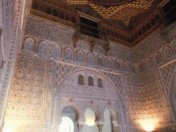 The Salón de Embajadores room at the Palace of King Peter I at the Alcázar of Seville