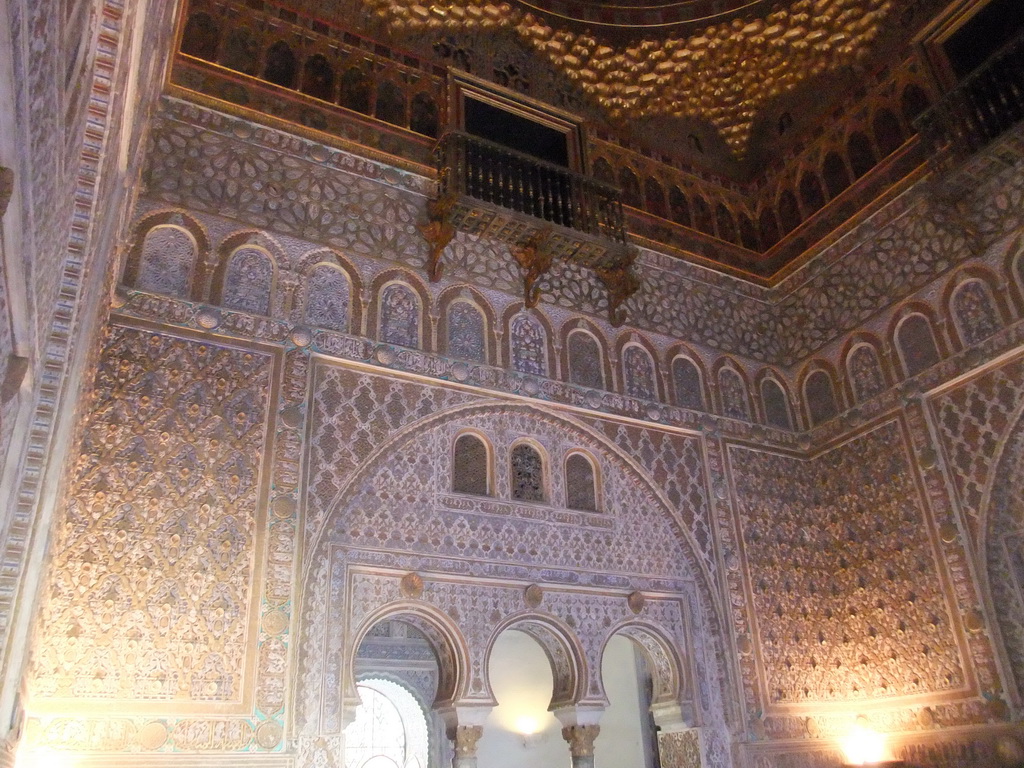 The Salón de Embajadores room at the Palace of King Peter I at the Alcázar of Seville