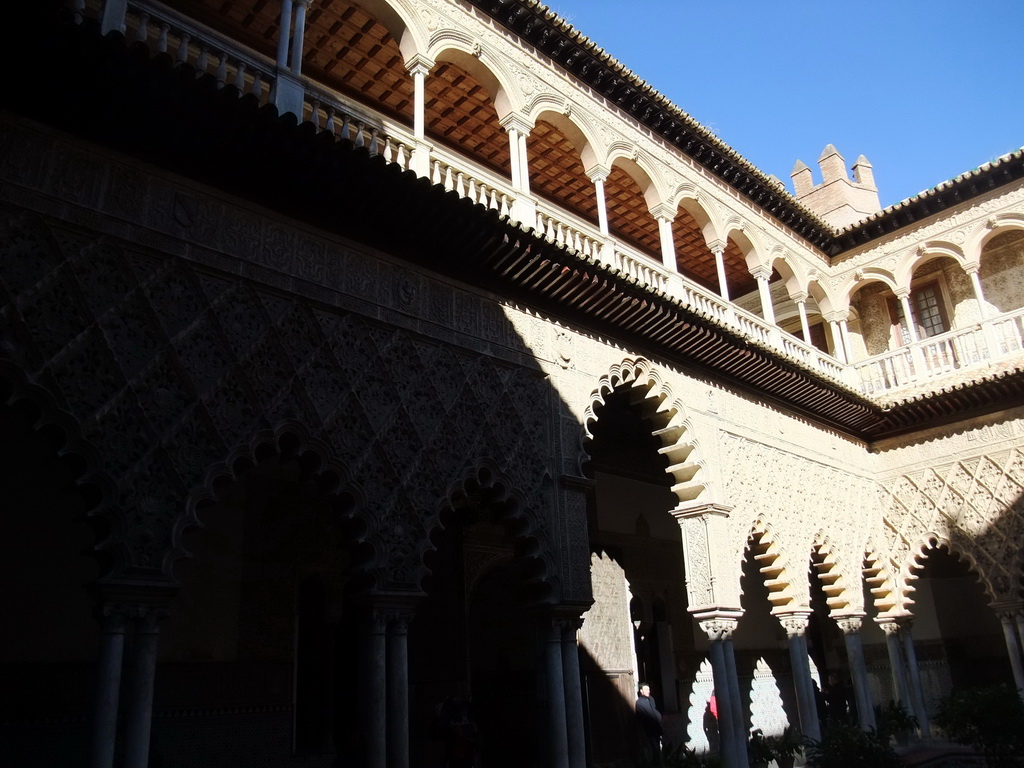 The Patio de las Doncellas at the Palace of King Peter I at the Alcázar of Seville