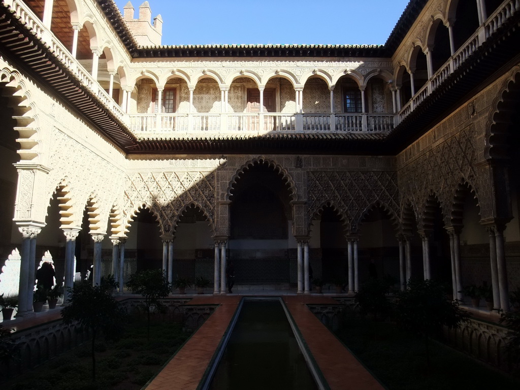 The Patio de las Doncellas at the Palace of King Peter I at the Alcázar of Seville