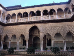 The Patio de las Doncellas at the Palace of King Peter I at the Alcázar of Seville