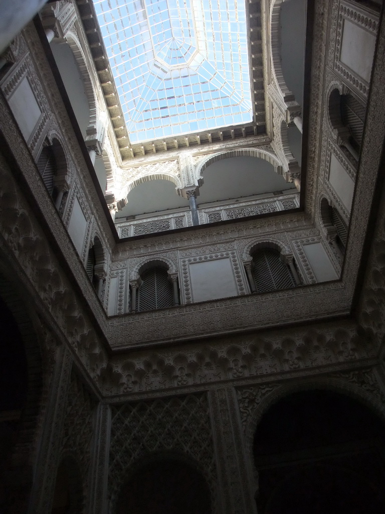 The Patio de las Muñecas courtyard at the Palace of King Peter I at the Alcázar of Seville