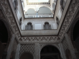 The Patio de las Muñecas courtyard at the Palace of King Peter I at the Alcázar of Seville