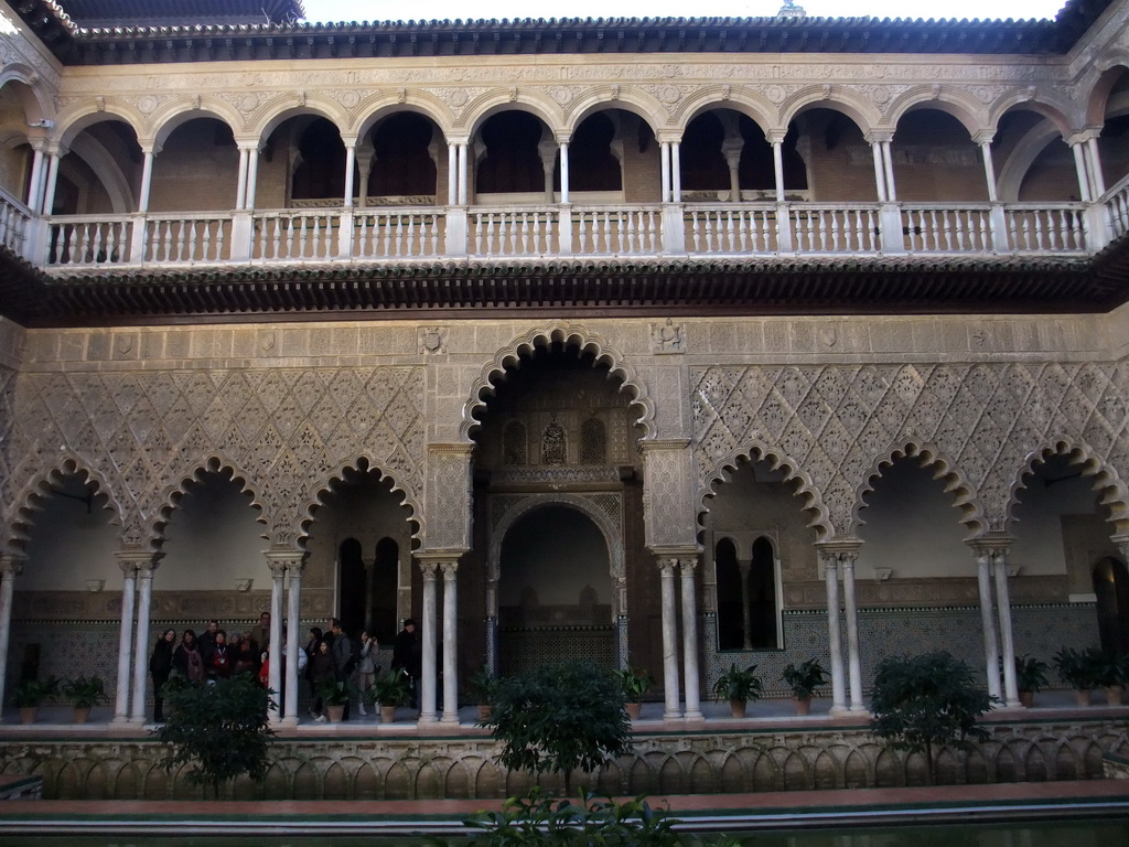 The Patio de las Doncellas at the Palace of King Peter I at the Alcázar of Seville