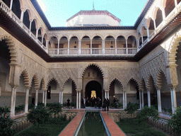 The Patio de las Doncellas at the Palace of King Peter I at the Alcázar of Seville