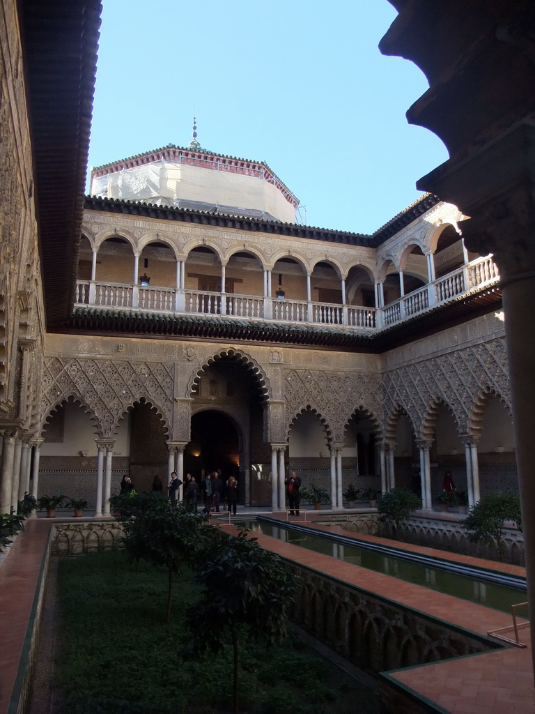 The Patio de las Doncellas at the Palace of King Peter I at the Alcázar of Seville