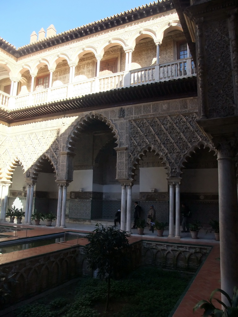 The Patio de las Doncellas at the Palace of King Peter I at the Alcázar of Seville