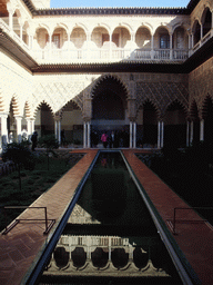 The Patio de las Doncellas at the Palace of King Peter I at the Alcázar of Seville