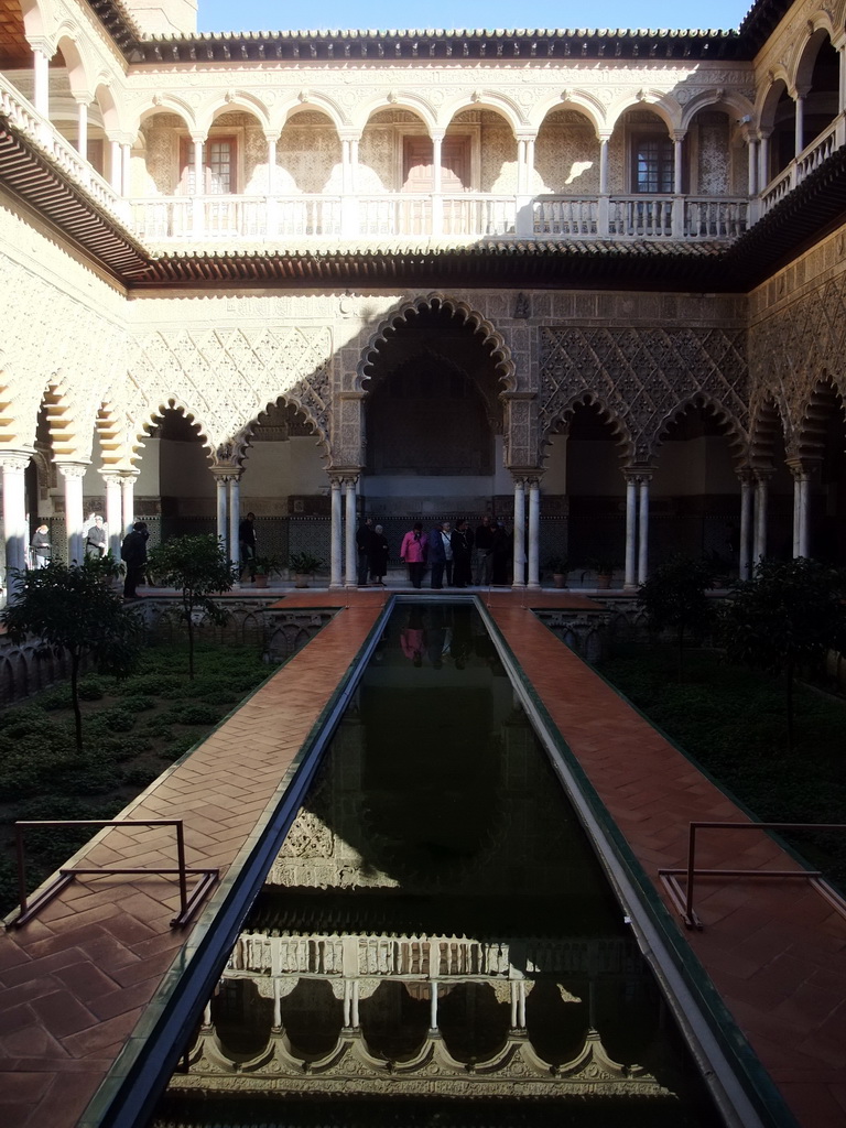 The Patio de las Doncellas at the Palace of King Peter I at the Alcázar of Seville