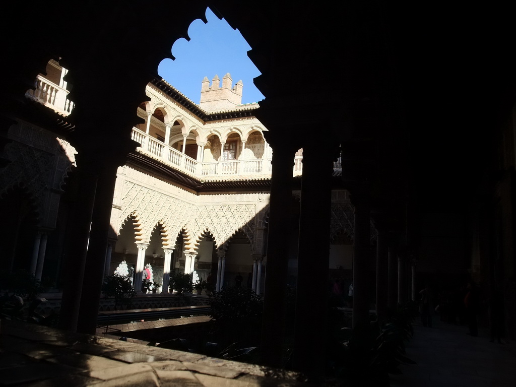 The Patio de las Doncellas at the Palace of King Peter I at the Alcázar of Seville