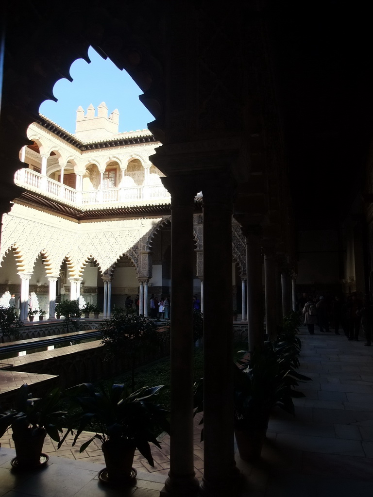 The Patio de las Doncellas at the Palace of King Peter I at the Alcázar of Seville