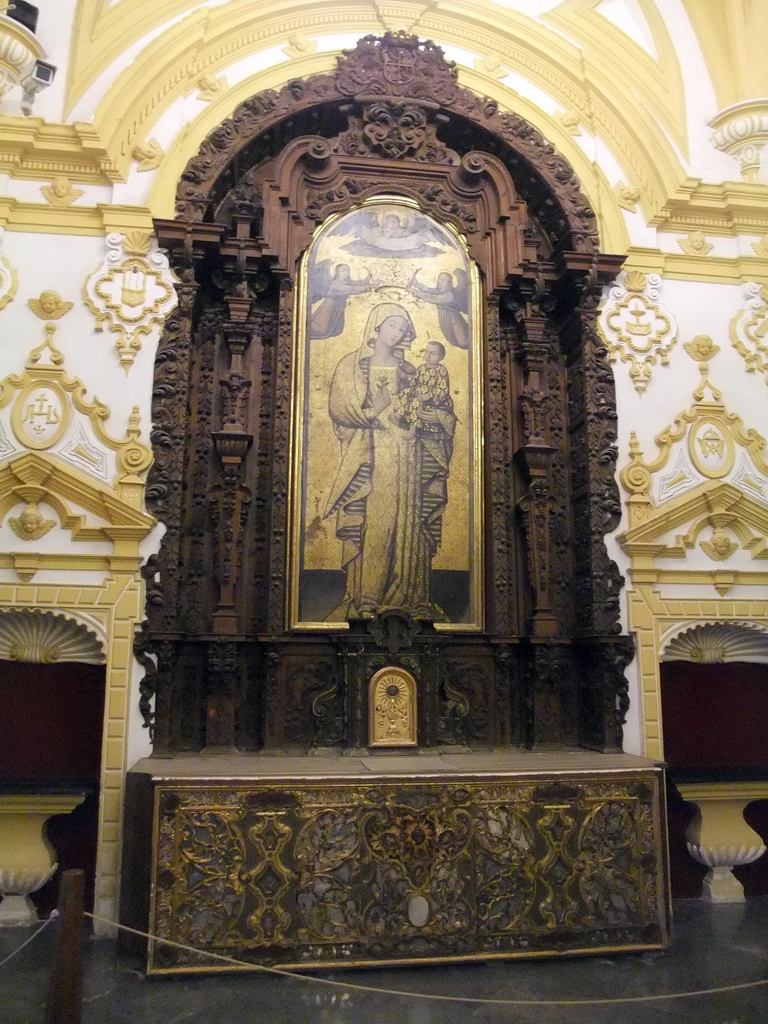 The Virgen de la Antigua at the Capilla del Palacio Gótico at the Alcázar of Seville