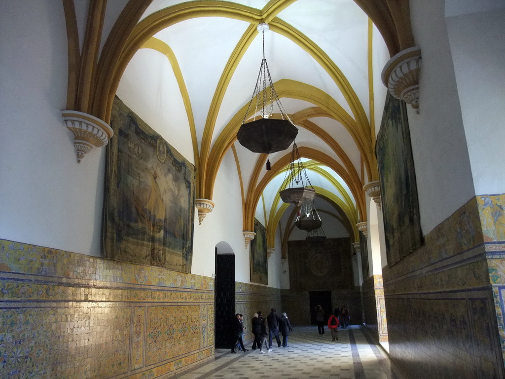 The Sala Gótica room at the Palacio Gótico at the Alcázar of Seville