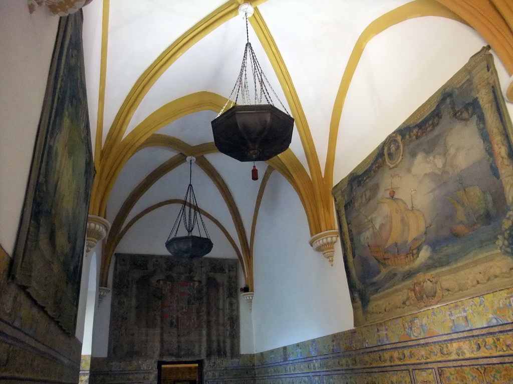 The Sala Gótica room at the Palacio Gótico at the Alcázar of Seville