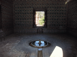 Inside the Cenador de la Alcoba pavilion at the Gardens of the Alcázar of Seville
