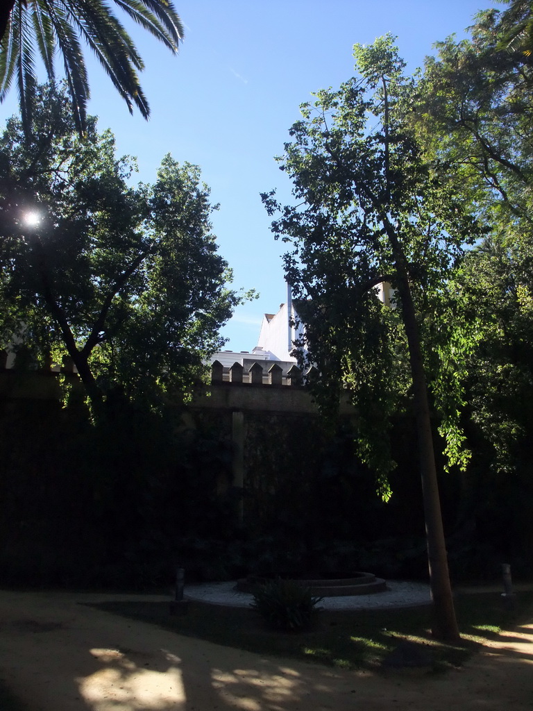 Southern wall of the Gardens of the Alcázar of Seville