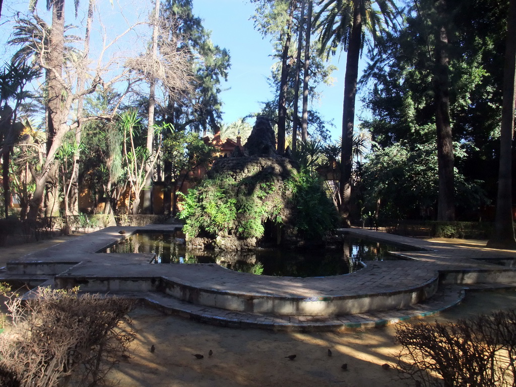 Pond at the Gardens of the Alcázar of Seville