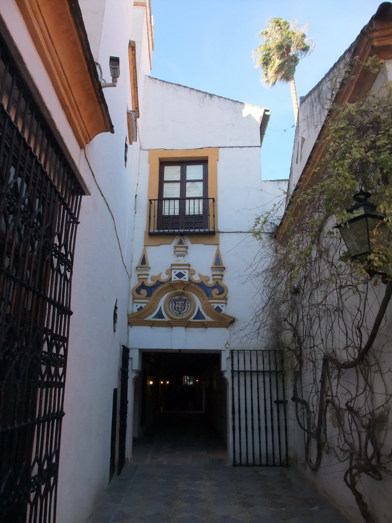 Gate at the Jardín del Chorrón garden at the Alcázar of Seville