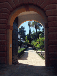 The Puerta del Privilegio gate, leading to the east side of the Gardens of the Alcázar of Seville