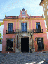 Entrance to the Alcázar of Seville at the Patio de Banderas courtyard