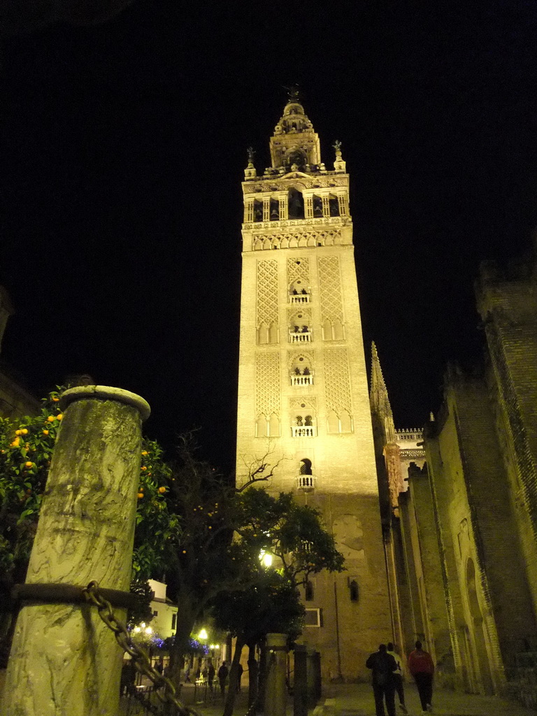 The Giralda tower, by night