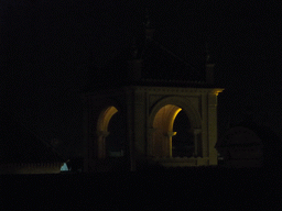 Tower of the Hotel Casas de la Juderia, viewed from the roof of the Hotel Fernando III, by night