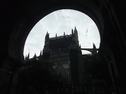 Sevilla Cathedral, viewed through the Puerta del Perdón gate to the Patio de los Naranjos courtyard