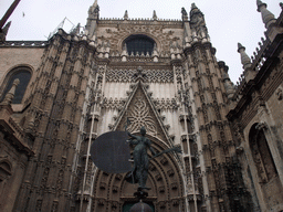 South side of the Seville Cathedral, with a copy of the Giraldillo