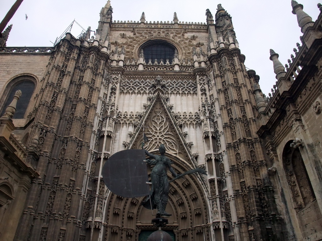 South side of the Seville Cathedral, with a copy of the Giraldillo