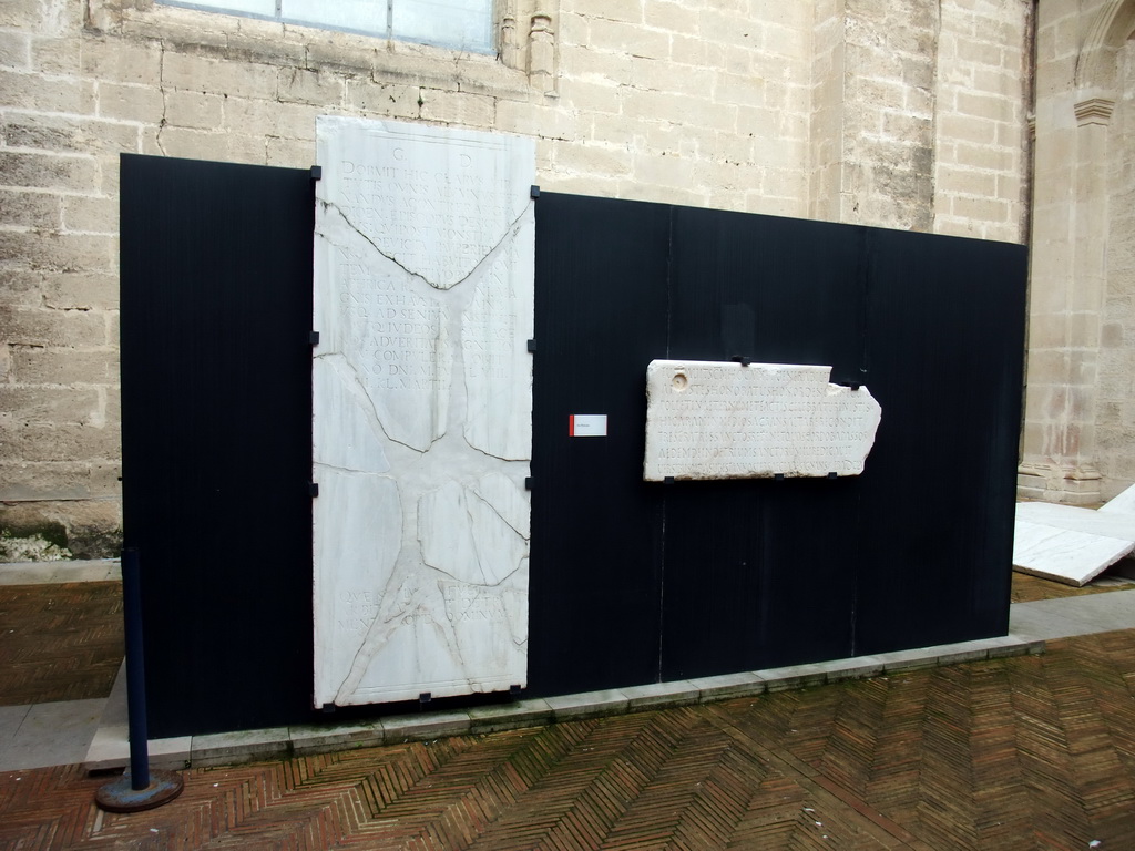 Roman remains in the museum of the Seville Cathedral