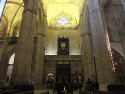 South side of the transept, with the Tomb of Christopher Columbus, at the Seville Cathedral