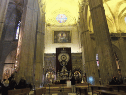 North side of the transept, with the Altar de Plata (Silver Altar), at the Seville Cathedral