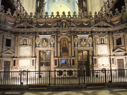 The trascoro and the nave of the Seville Cathedral