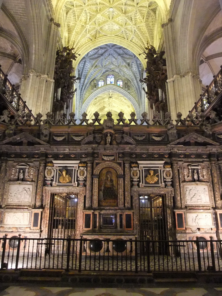 The trascoro and the nave of the Seville Cathedral