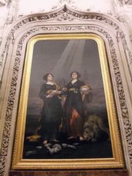 Painting `Las santas Justa y Rufina` at the Sacristía de los Cálices at the Seville Cathedral