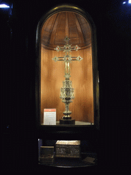 Golden relics in the Treasury at the Seville Cathedral