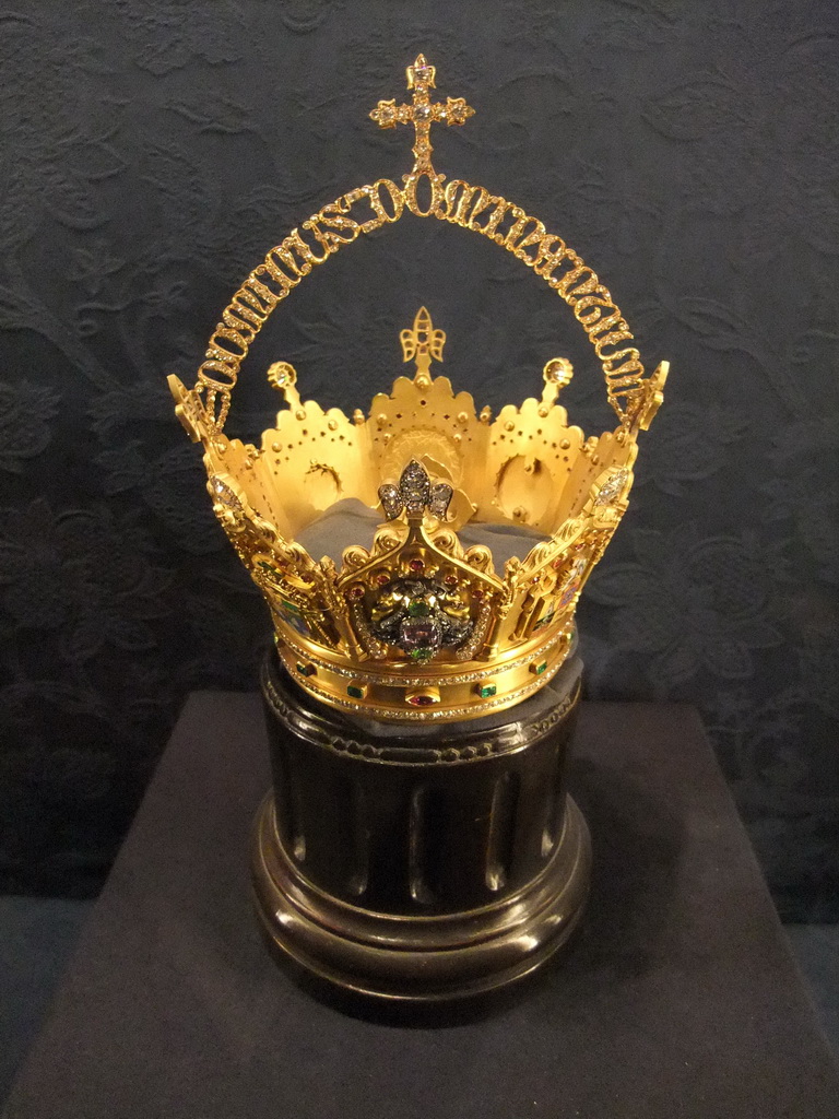 Golden crown in the Treasury at the Seville Cathedral