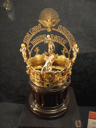 Golden crown in the Treasury at the Seville Cathedral