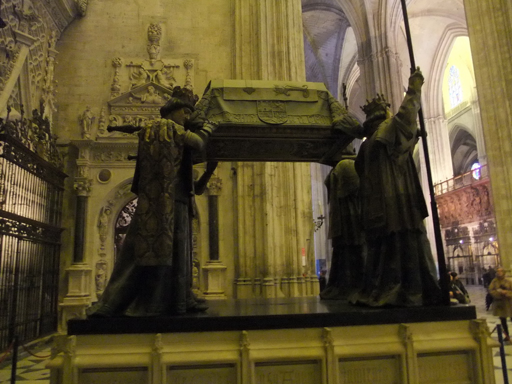 Tomb of Christopher Columbus at the Seville Cathedral