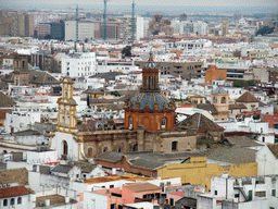 The Iglesia de Santa Cruz church, viewed from the top of the Giralda tower
