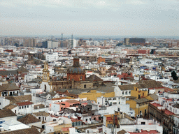 The Iglesia de Santa Cruz church, viewed from the top of the Giralda tower