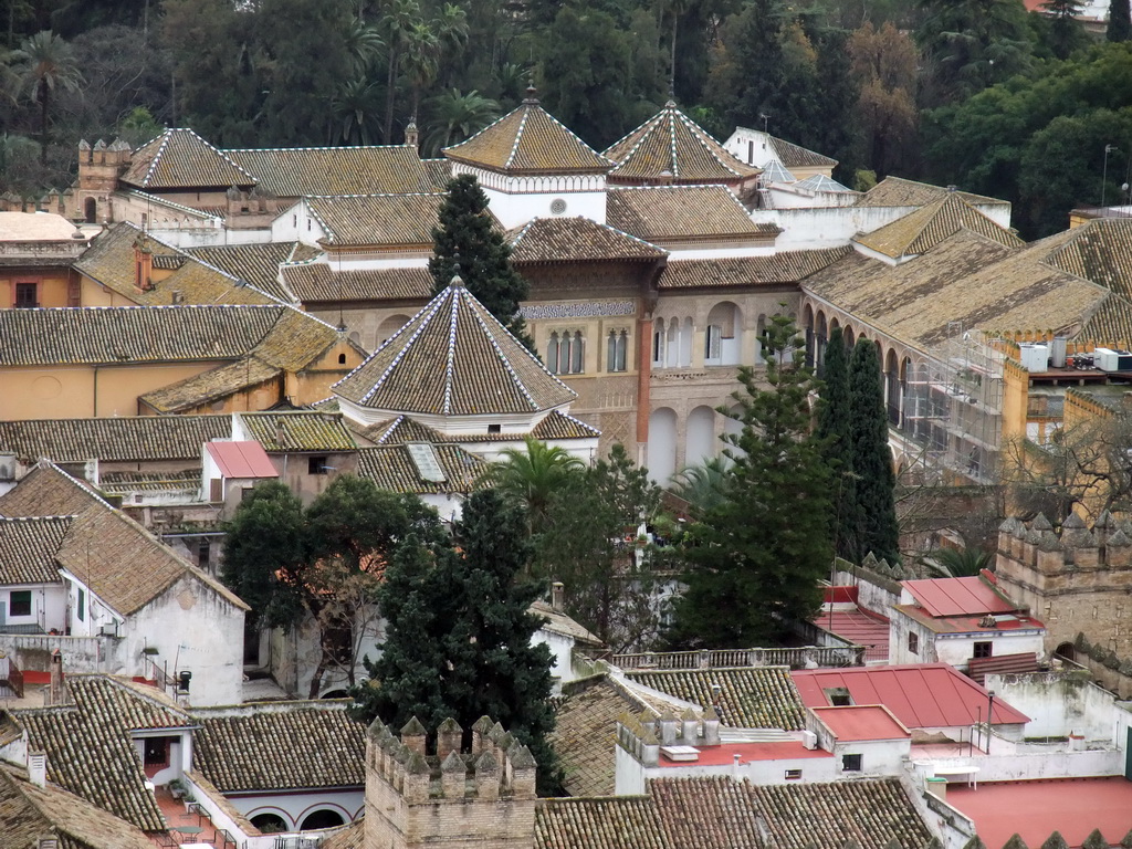 The Alcázar of Seville, viewed from the top of the Giralda tower