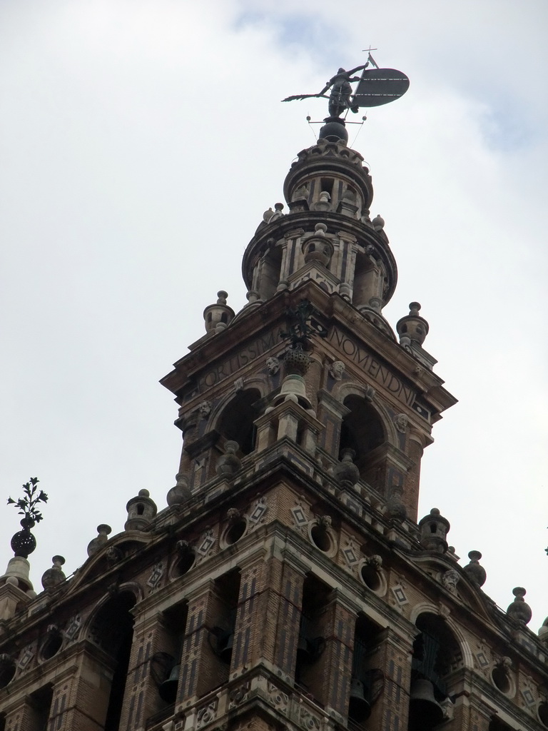 The top of the Giralda tower