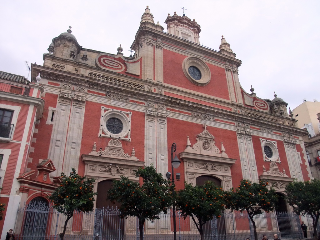 Front of the Iglesia del Salvador church at the Plaza del Salvador square