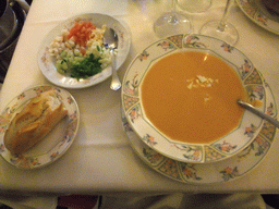 Gazpacho in the Restaurante La Isla